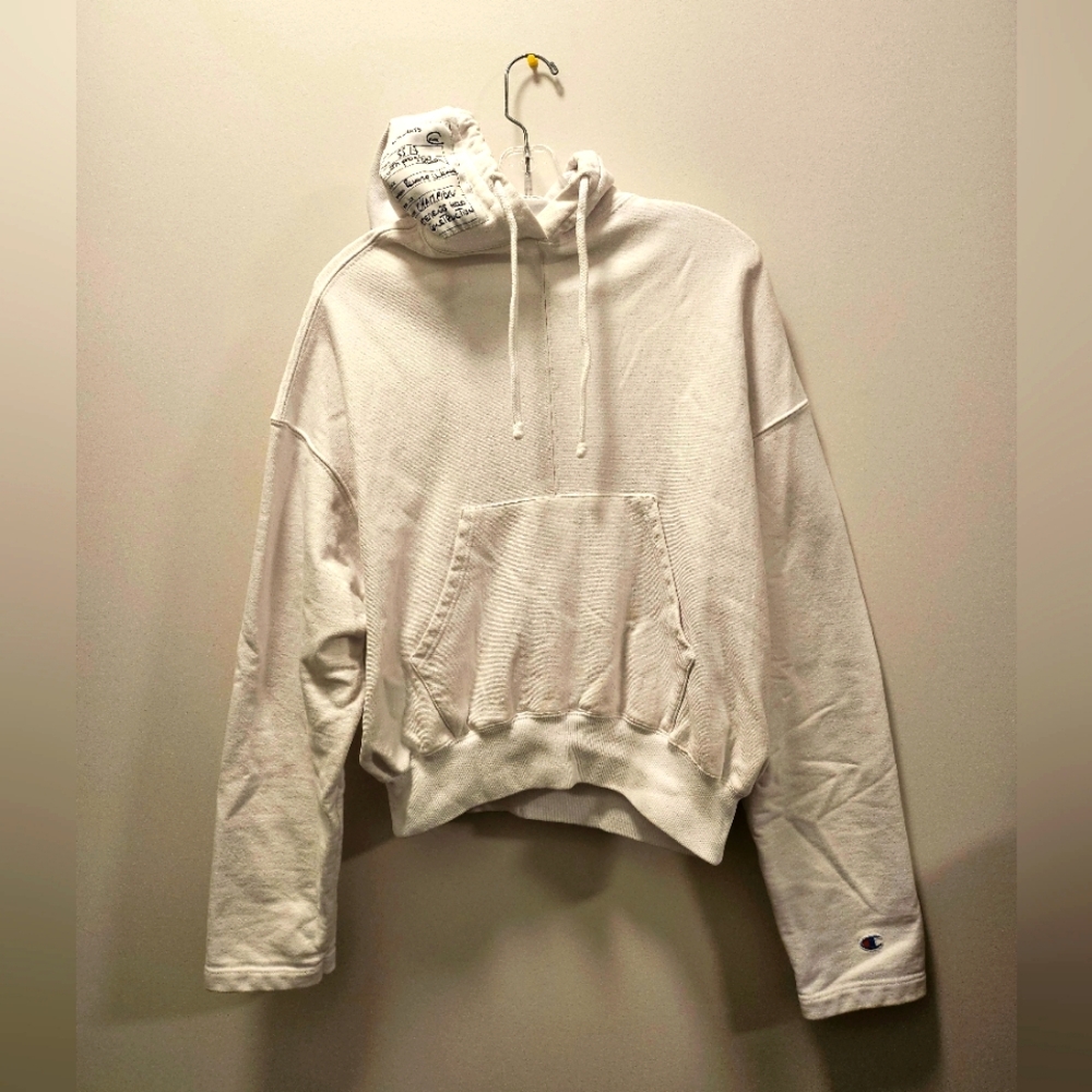 Vetements X Champion Athletics White In Progress Hoodie | Size Medium